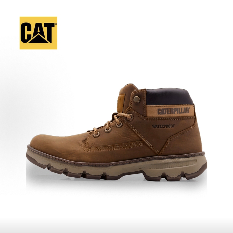 Cat Men's Outdoor Cushioning Mid-Low Hiking Shoes Classic Leather Work Boots P723264 Without Original Box