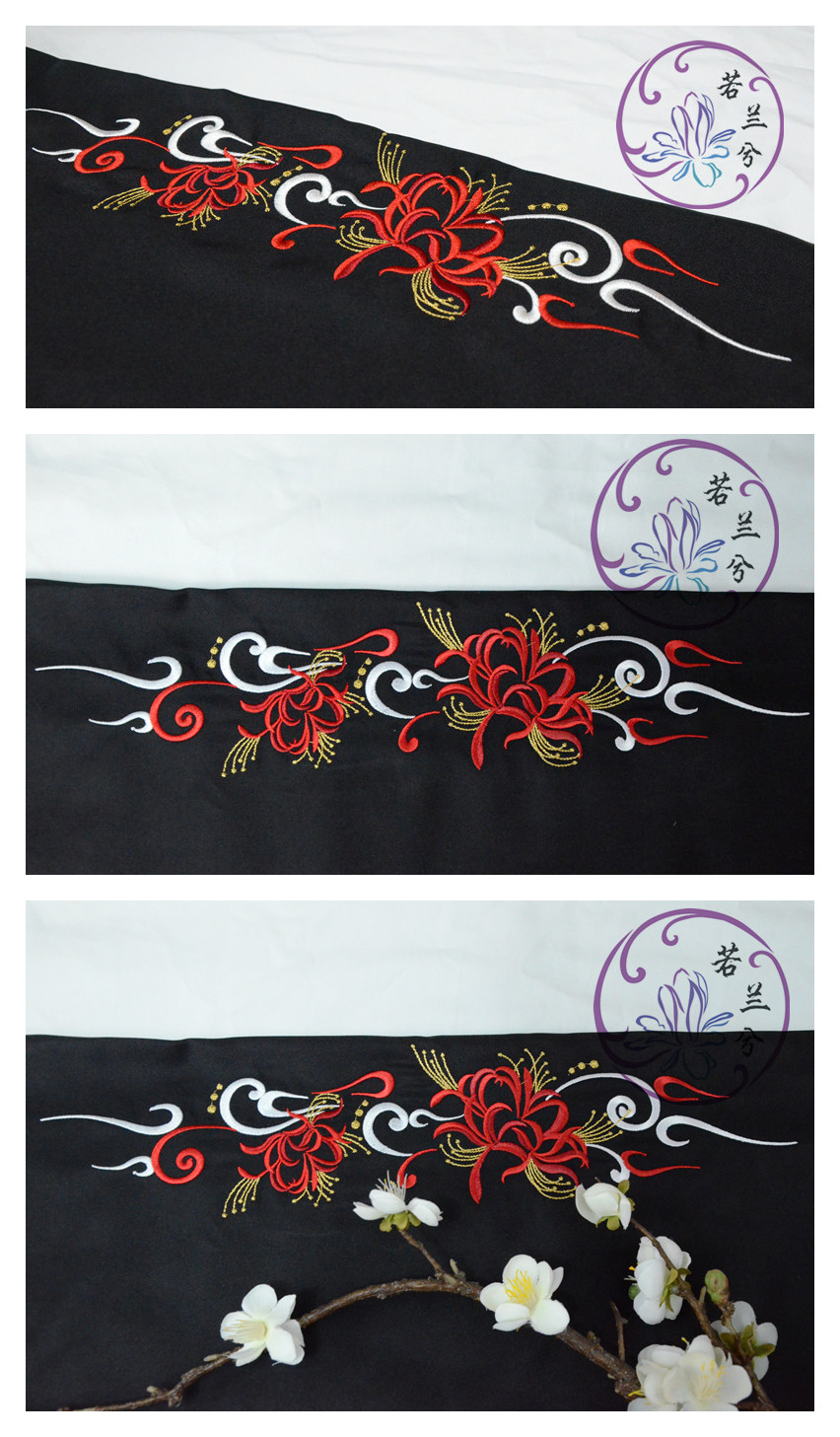 [忘 川] Bianhua thêu Hanfu gốc Vải Manzhu Shahua Hanfu Ribbon Ribbon Homzi Cozi - Vải vải tự làm vải cotton thô