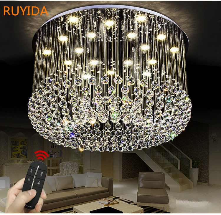 Customized modern minimalist hotel lobby villa cabinet banquet room crystal lamp LED living room bedroom lamp ceiling lamp