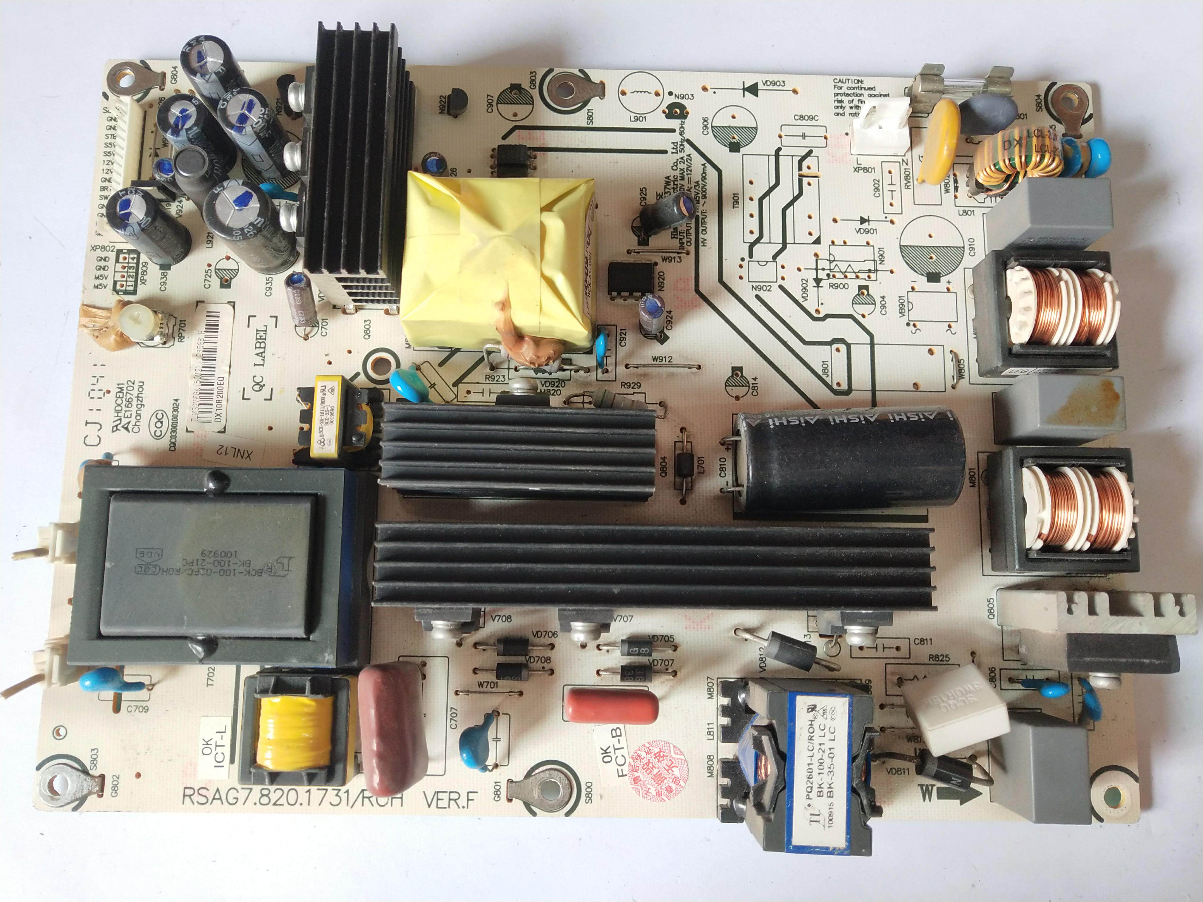 The original Hisense TLM37E01 TLM37V66K 32V66C 32V68A power board RSAG7 820 1731