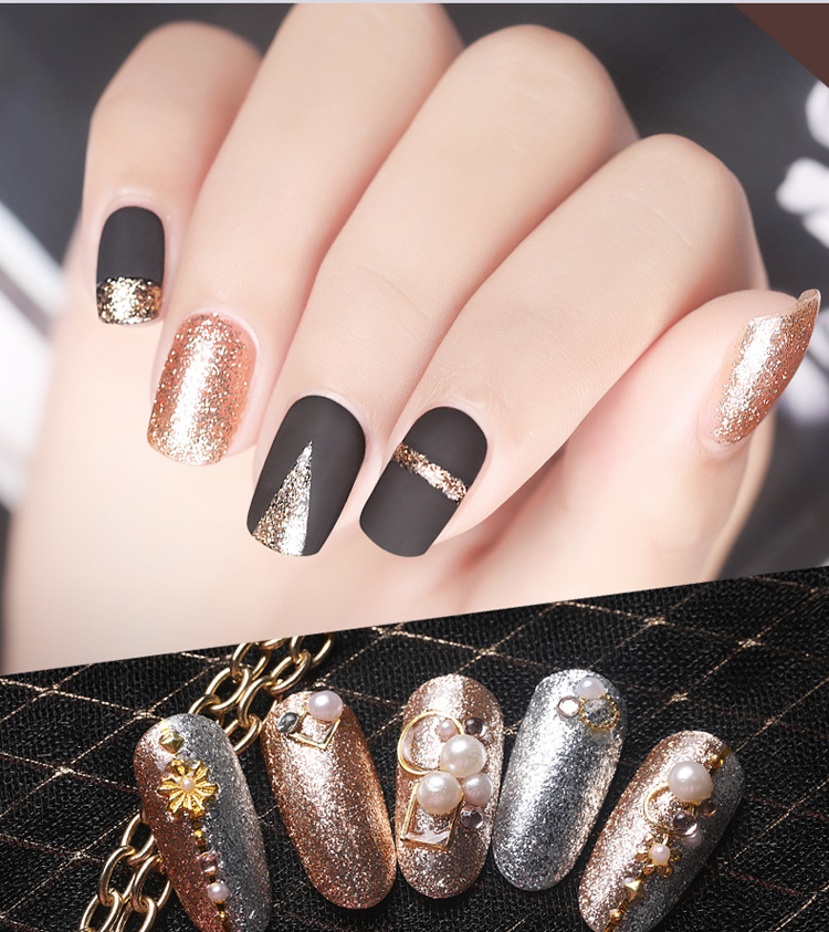 Nail Art Goya Nail Ba Lan Keo Long lanh Barbie Keo Crystal Star Point Kim loại Kết cấu Keo Vàng Vàng Bạch kim Keo - Sơn móng tay / Móng tay và móng chân sơn móng tay màu đỏ cherry