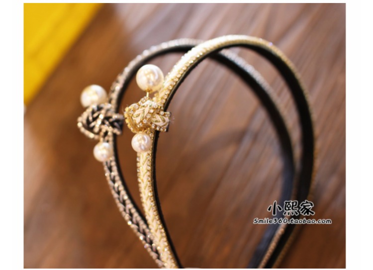 Xiaoxijia người lớn Hàn Quốc phụ kiện tóc vàng lụa bạc kim cương lớn kẹp tóc hoang dã kẹp tóc khí chất headband dây buộc tóc cho bé gái