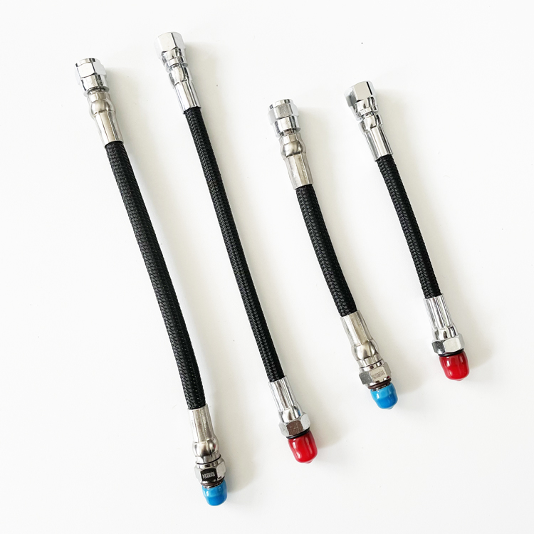 6-inch diving HP Hose braided pipe 15cm side hanging high pressure gauge pipe 20cm rubber high-pressure pipe technology diving