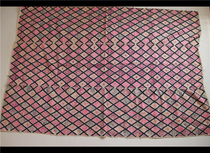 Lu Shu Ji hand-woven craftsmanship embroidery old embroidery piece Guangxi Zhuang quilt brocade carpet A85