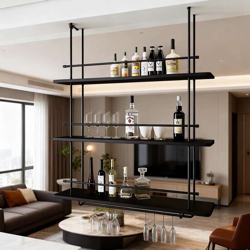Metal Stainless Steel Hanging Wine Rack Storage Rack Hanging Wine Cabinet Living Room Dining Room Modern Minimalist Wine Glass Rack Metal Stainless Steel Hanging Wine Rack Storage Rack Hanging Wine Cabinet Living Room Dining Room Modern Minimalist Wine Glass Rack
