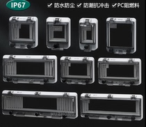 Waterproof window cover breaker transparent protection window cover empty open button switch panel distribution box observation window IP67