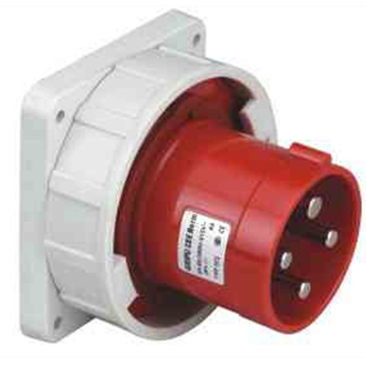weipu wipu IP67 63A 4 core concealed straight type appliance input socket TYP573