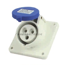 Industrial waterproof connector IP44 32A 3 Core 4 Core 5 Core concealed Inclined Socket