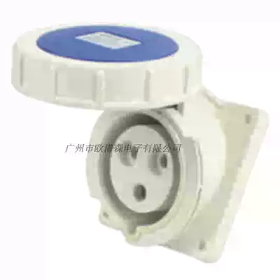 Industrial waterproof connector IP67 32A 3-Core 4-core 5-core concealed inclined socket
