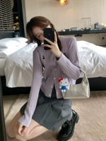 Fayeye Homemade Alice Rabbit Round Shect Sweep Twist Вышитая вязаная кардиган дизайн ленивый топ текстуры