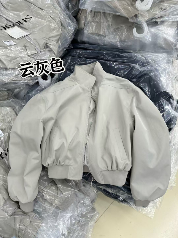 Shougu2025 Spring and Autumn Super Popular Lightweight Outdoor Small Stand Collar Jacket Baseball Uniform Short Coat Women's Loose Casual