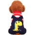 Quần áo chó Teddy cộng với váy nhung vuông hơn Xiong Bomei chú chó nhỏ quần áo thú cưng mùa thu xuân khủng long bib - Quần áo & phụ kiện thú cưng Quần áo & phụ kiện thú cưng