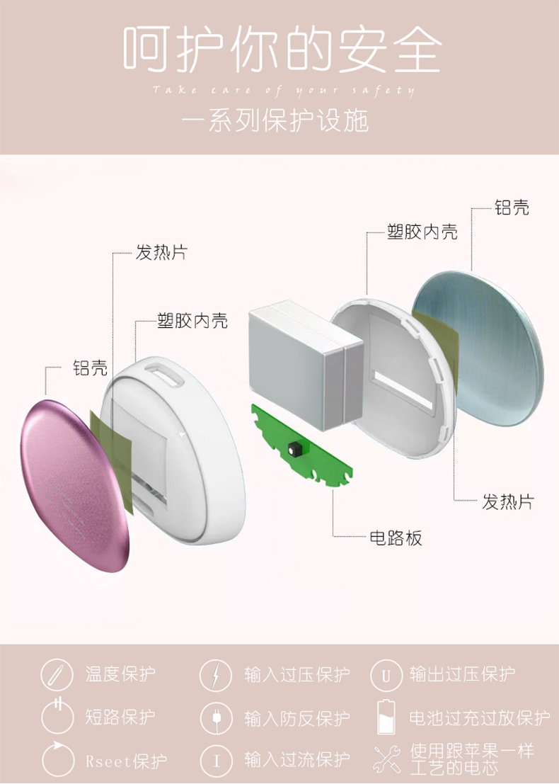 Máy sưởi tay sạc kho báu đá may mắn macarons điện sưởi ấm kho báu USB mini chống cháy nổ di động nhỏ bánh nóng điện di động
