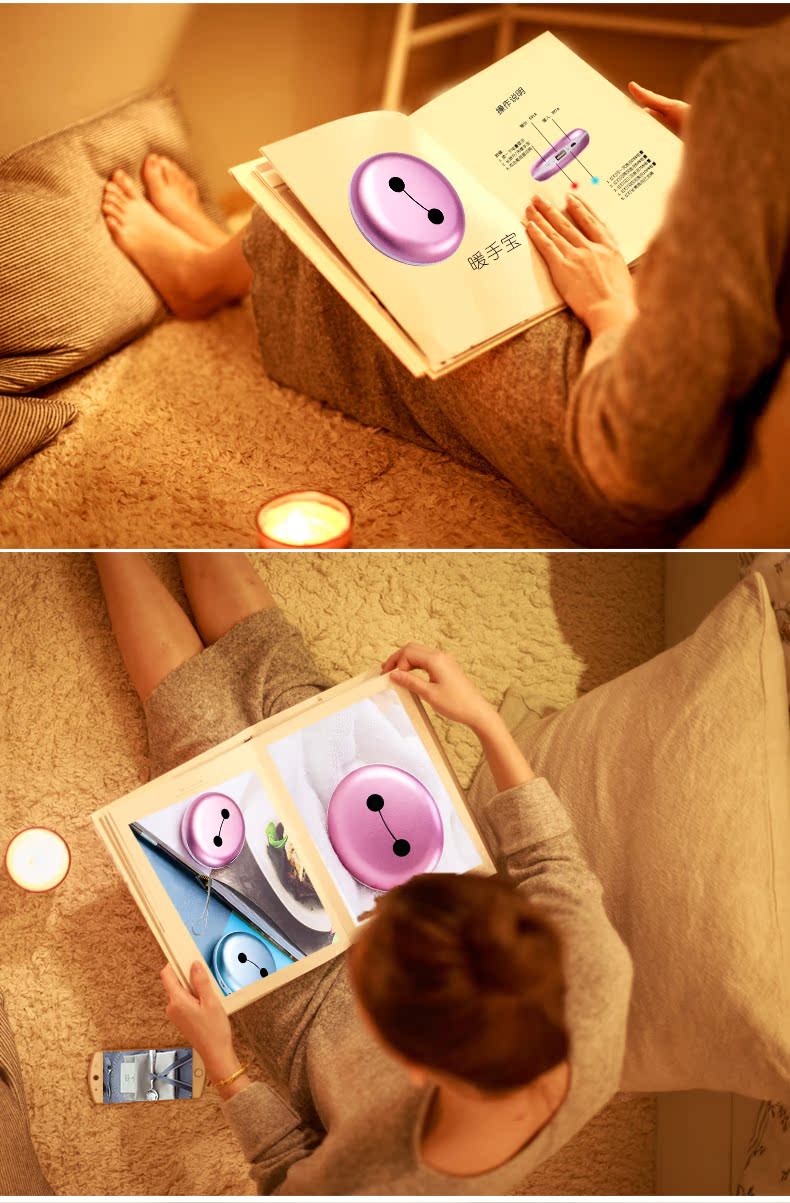 Máy sưởi tay sạc kho báu đá may mắn macarons điện sưởi ấm kho báu USB mini chống cháy nổ di động nhỏ bánh nóng điện di động