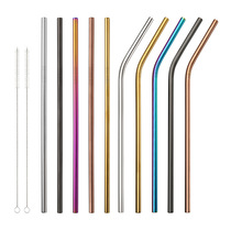 304 316 stainless steel straw cup special straw creative plating Multiple specifications Spot support sample customization