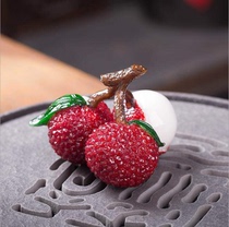 The road of Grace the same color-changing fruit lychee tea pet ornaments can raise creative personality tea play tea ceremony
