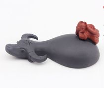 Yixing purple clay pot tea pet tea play handmade boutique shepherd boy cow tea set tea ceremony accessories