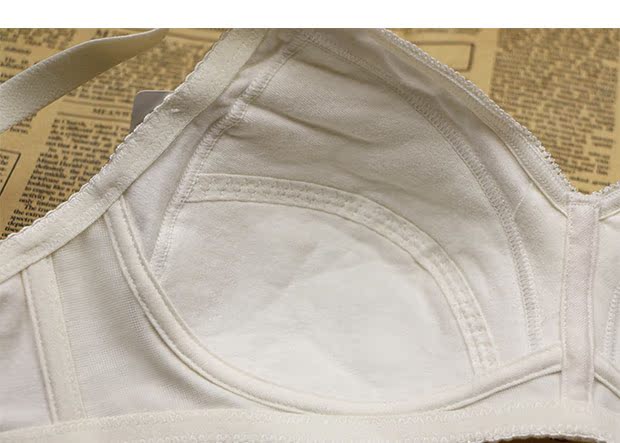 Cổ áo lót hiện đại và hiện đại đích thực kích thước lớn áo ngực cotton không có vòng thép đầy đủ phần mỏng cotton áo ngực nữ váy đầm đẹp