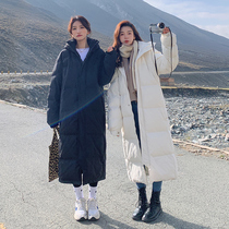 Medium length with knee-down cotton clothing female winter ins Chains 2021 new exploits lovers cotton clothes Korean version loose cotton padded jacket