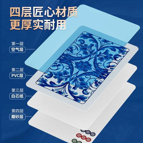 Портативные прочные пластиковые водонепроницаемые игральные карты для путешествий, увеличенная толщина, воробей