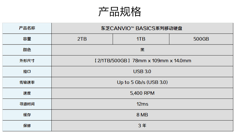 东芝 移动硬盘 1t USB3.0新黑甲虫1tb 2.5寸正品可加密送保护包