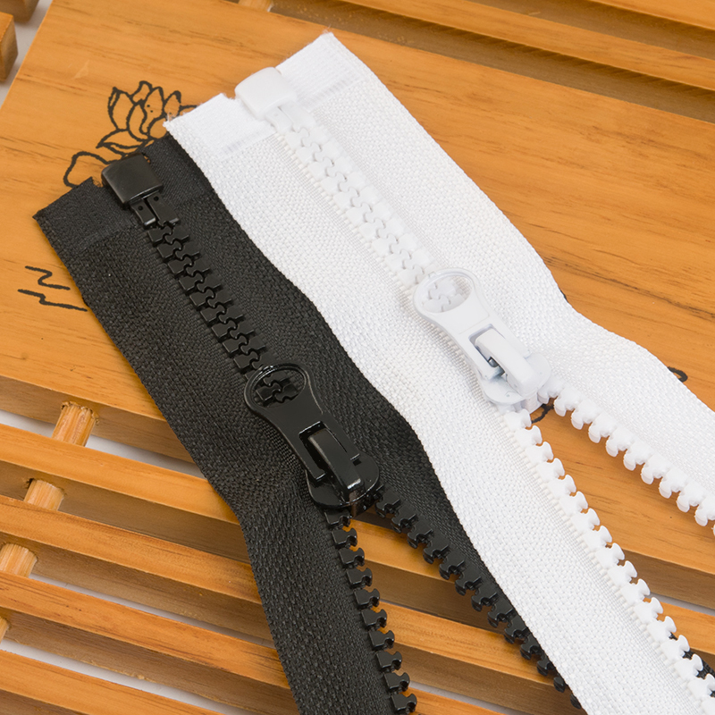 Resin Zipper for Clothing, Extra-Long down Jacket Zipper, Plastic White Special Zipper, Zipper Puller Resin Zipper for Clothing, Extra-Long down Jacket Zipper, Plastic White Special Zipper, Zipper Puller