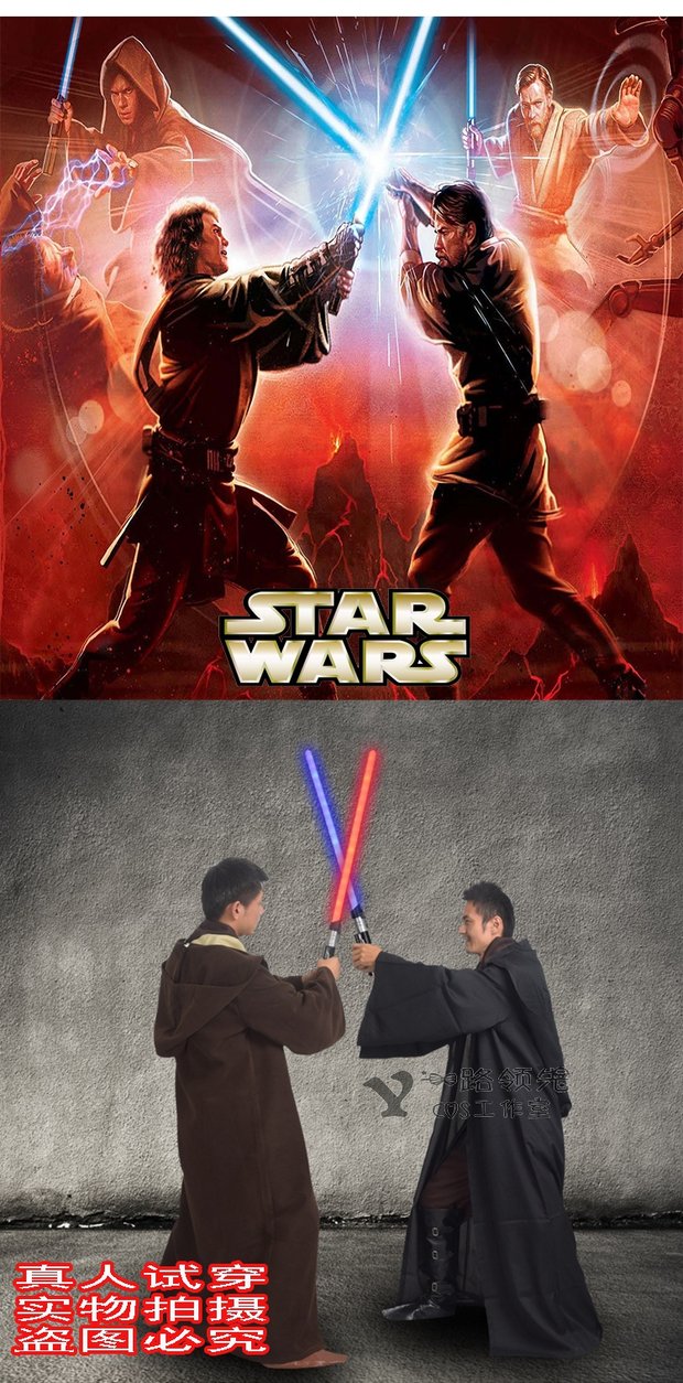 Quần áo Cos Star Wars Jedi Hiệp sĩ Anakin Cape Cloak Trang phục cosplay trang phục nam giới trang phục cosplay anime