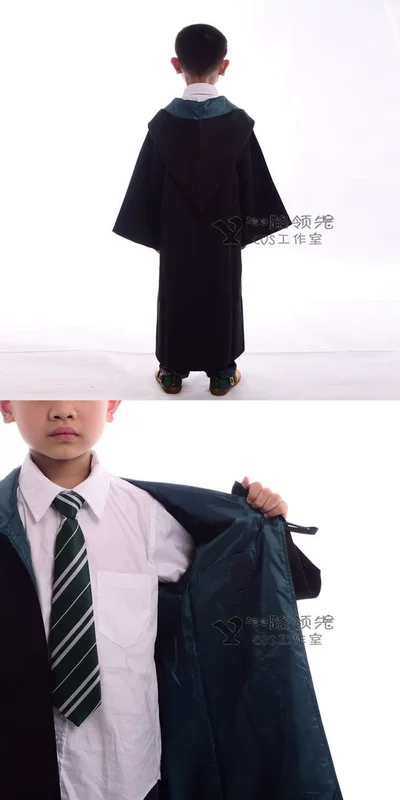 Harry Potter trang phục cosplay Gryffindor áo choàng ma thuật áo choàng đồng phục trường học cape tie trẻ em đầy đủ - Cosplay toga himiko cosplay