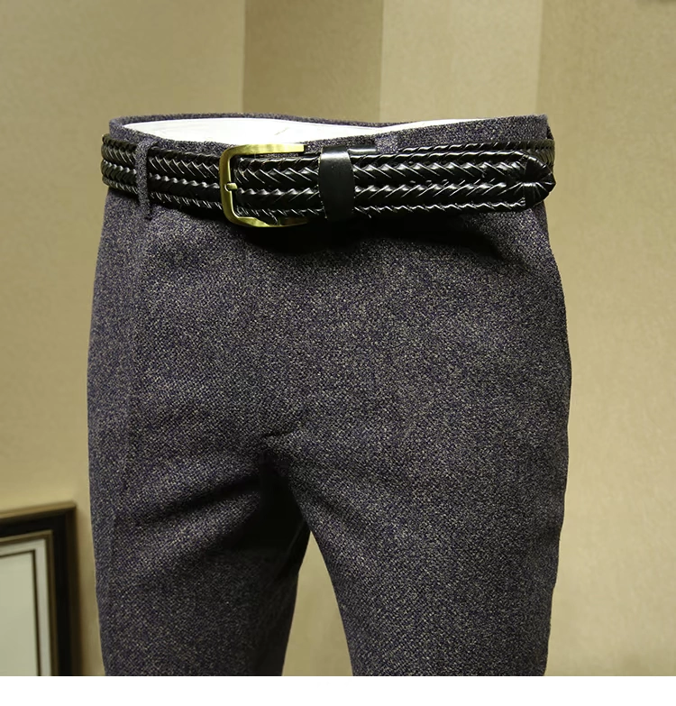 DANDY HOMME mùa thu đông kinh doanh quần âu nam Slim Phiên bản Hàn Quốc của bộ đồ quần quần chân quần thủy triều