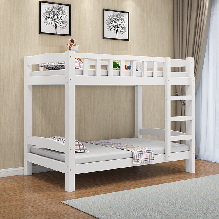 Solid wood children bed with high and low bed bed bed bed in bed bed in bed in bed Master bed Master bed
