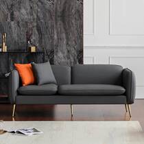 Nordic style sofa small apartment net red living room apartment rental room modern minimalist double leather sofa light luxury style