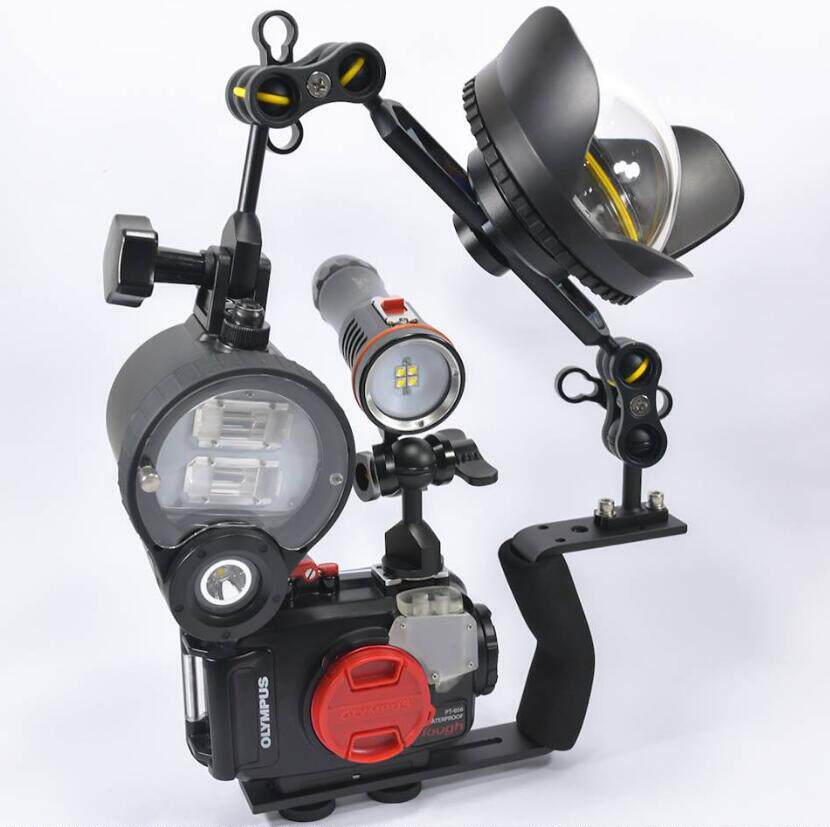 M67 One-sided underwater photography wide-angle wet mirror carrying base diving camera shell macro 67MM lens carrier