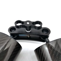 Underwater photography lamp arm extended version diving buoyancy arm special butterfly clip supplementary light two-hole double ball clip