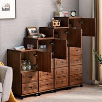 Crevice storage cabinet 25 35cm wide solid wood drawer kitchen crevice shelf Bathroom storage cabinet narrow