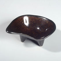 Japanese black glaze sprinkled gold glaze three-legged tea kung fu tea tea ceremony ceramic tea Lotus