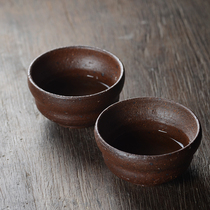 Jingdezhen Japanese Handmade coarse pottery gourd tea cup Master Cup kung fu tea set