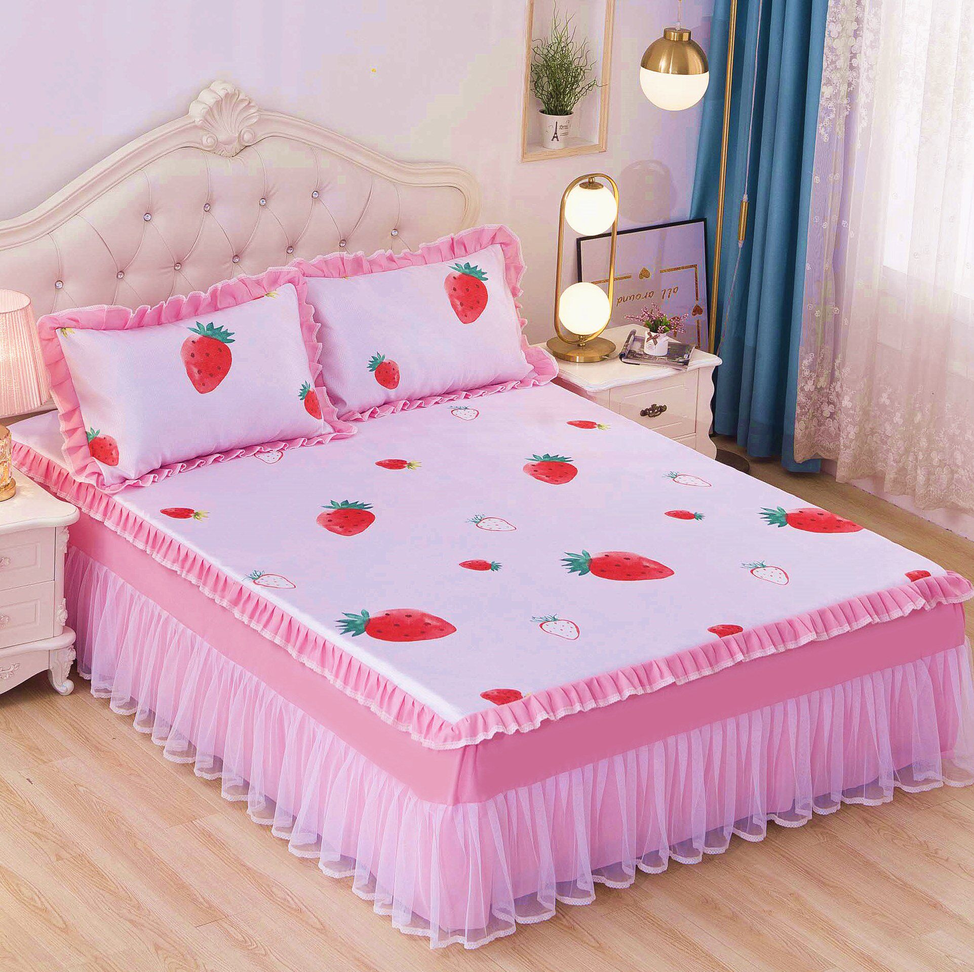 Summer mat 2 m Water washable machine washstand lap 1 5m1 8 bed lace bedside bed Ice Silk Mat three sets to do