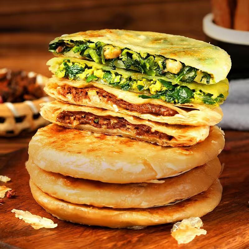 东方甄选牛肉馅饼韭菜鸡蛋香菇青菜饼儿童早餐速食半成品速冻食品 儿香实拍商品图
