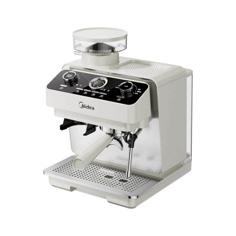 美的冰川咖啡机家用小型半自动意式美式研磨一体双萃打奶乔迁礼物