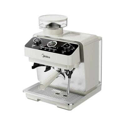 美的冰川咖啡机家用小型半自动意式美式研磨一体双萃打奶乔迁礼物