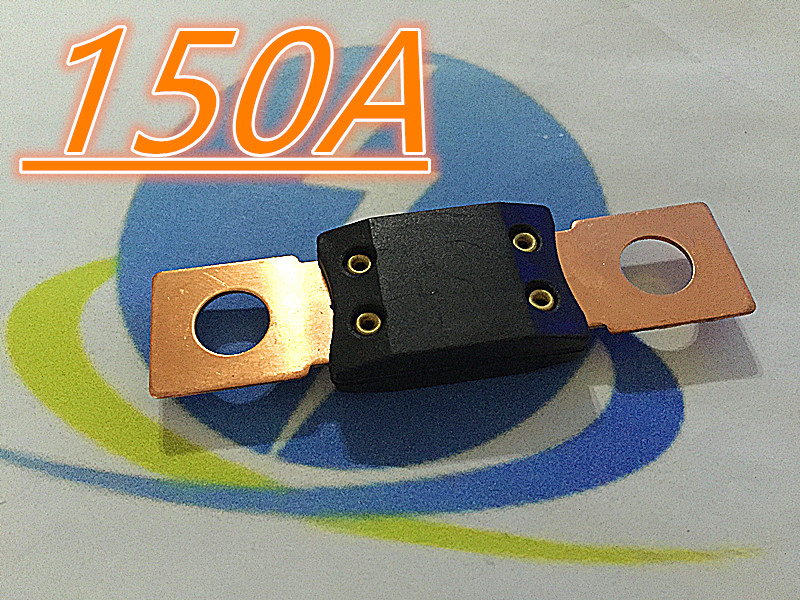 Bolt-type with hole fuse fork bolt type with hole large flat insert car fuse 150A32V high temperature resistant