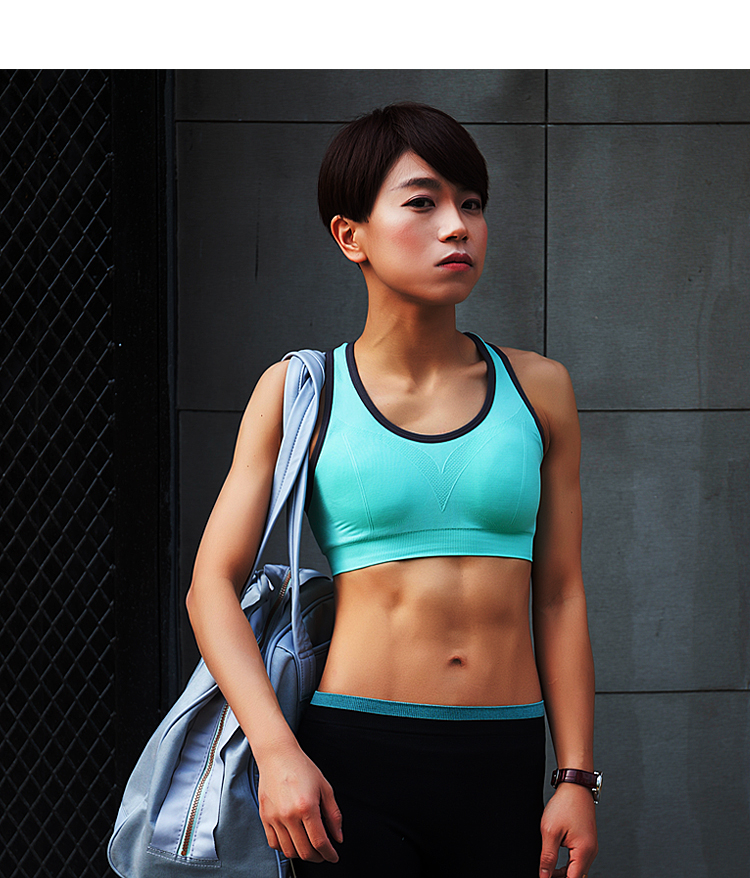 Chúng tôi trở lại chống va chạm vest- phong cách thể thao đồ lót thu thập mà không có vòng thép áo ngực thể thao phụ nữ kích thước lớn chạy tập thể dục yoga áo ba lỗ tập gym nữ