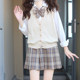 April Sakura JK vest cardigan uniform sweater vest Japanese college style sweater school supply