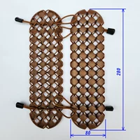 Медная наплечника+веревка для галстука