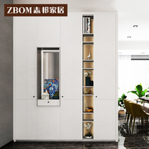 Zhibang whole house custom-made cabinet living room bedroom wardrobe simple modern storage cabinet sub-space custom-made cloth