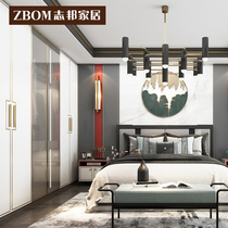 Zhibang overall bedroom wardrobe custom whole house furniture cabinet custom-made new Chinese light luxury cloakroom orchid preface