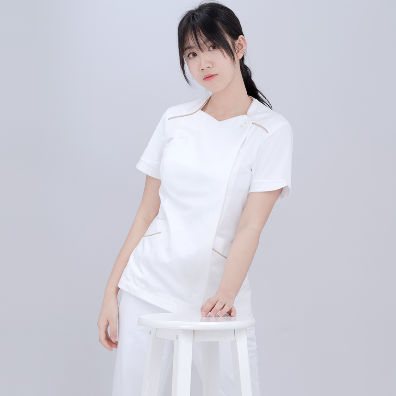Rehabilitation center Nursing wear short sleeve female dolls collar Two sets Suits Dental Beauty Salon two sets of work clothes