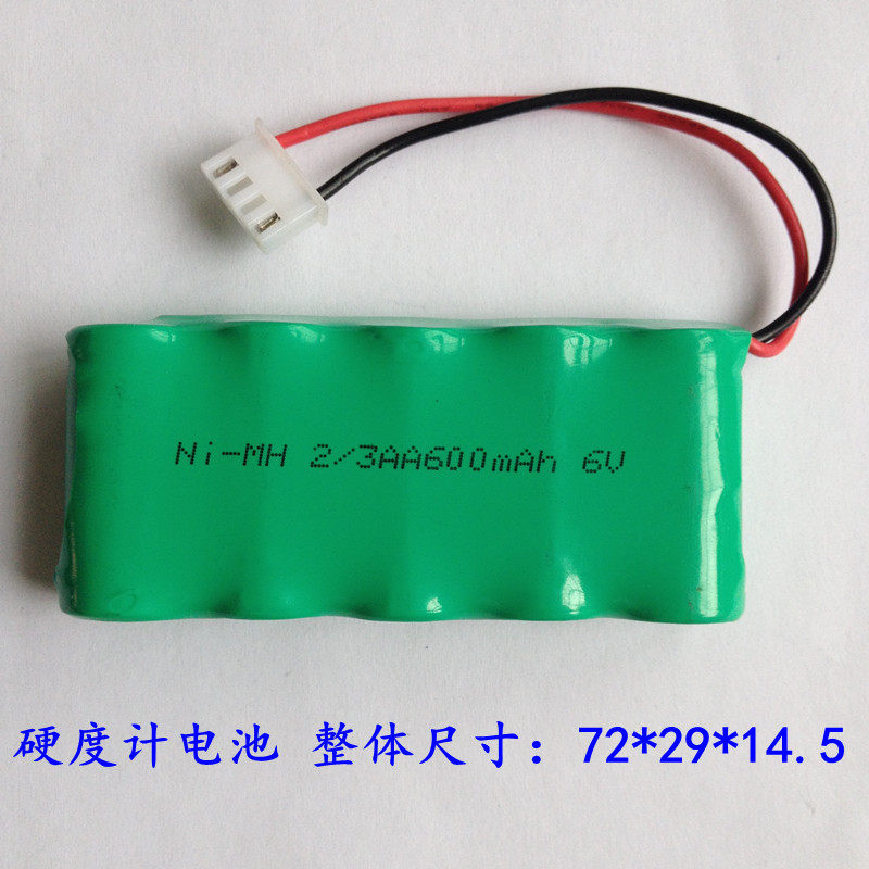 Richter scale hardometer battery NI-MH 5 * 2 3AA600mAh 6V nickel hydrogen rechargeable battery group Various plugs