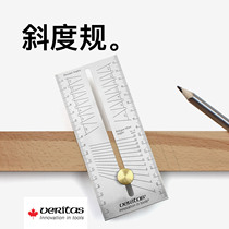 Slope gauge Multi-function woodworking angle gauge High precision movable angle ruler Veritas Vitas Canada import