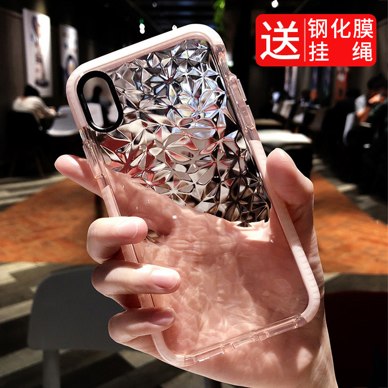 Applicable to Apple X mobile phone protective shell new 8plus soft silicone transparent iphone7 anti-fall 6s tide brand 6plus women's 8x personality creative 6p six 7p thin i6plu